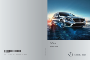 2014 Mercedes Benz S Class Operator Manual